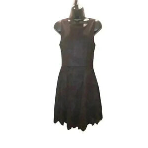 NWT ALTAR’D STATE Black Double Layered Suede Mini Dress - size Small